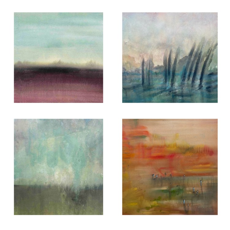 Four Watercolour starts, Painting, Nicolas C James, Acrylic & Mixed Media on Canvas & Paper